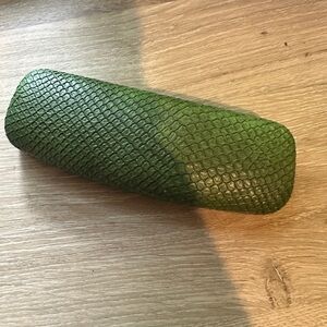 Norman Childs eyewear green alligator glasses case